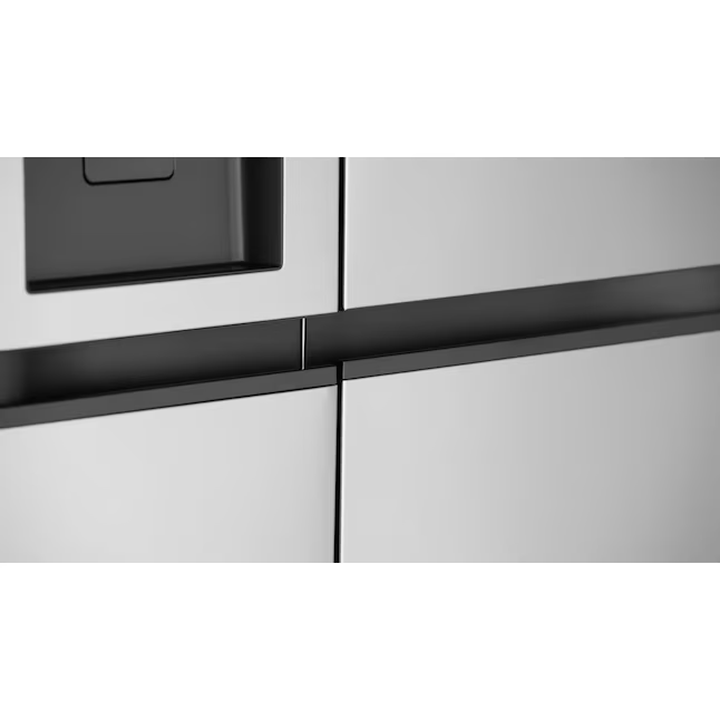 LG 27.6-cu ft Side-by-Side Refrigerator with Ice Maker and Water Dispenser (Printproof Stainless Steel)