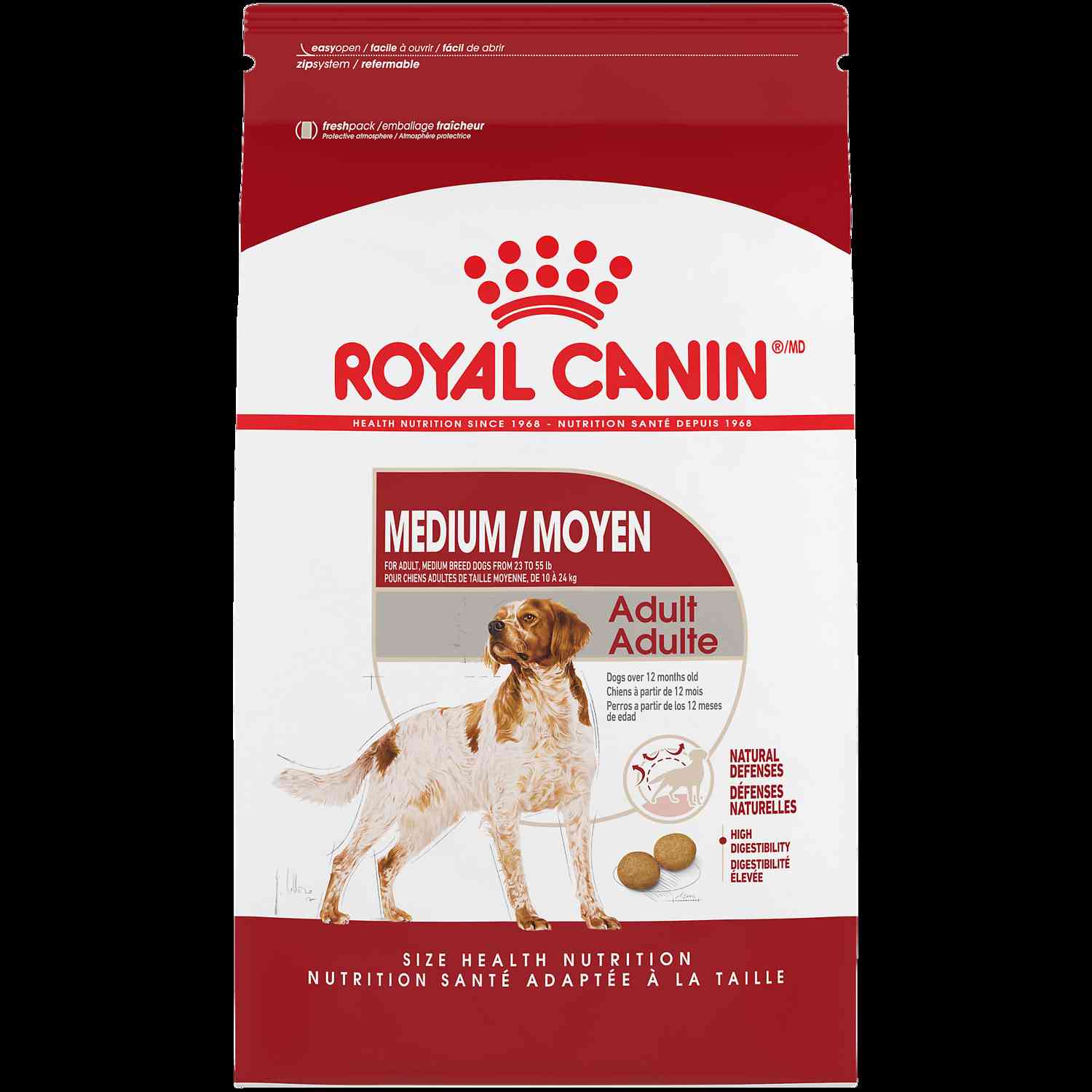 Royal Canin Medium Breed Adult Dry Dog Food, 30-lb Bag