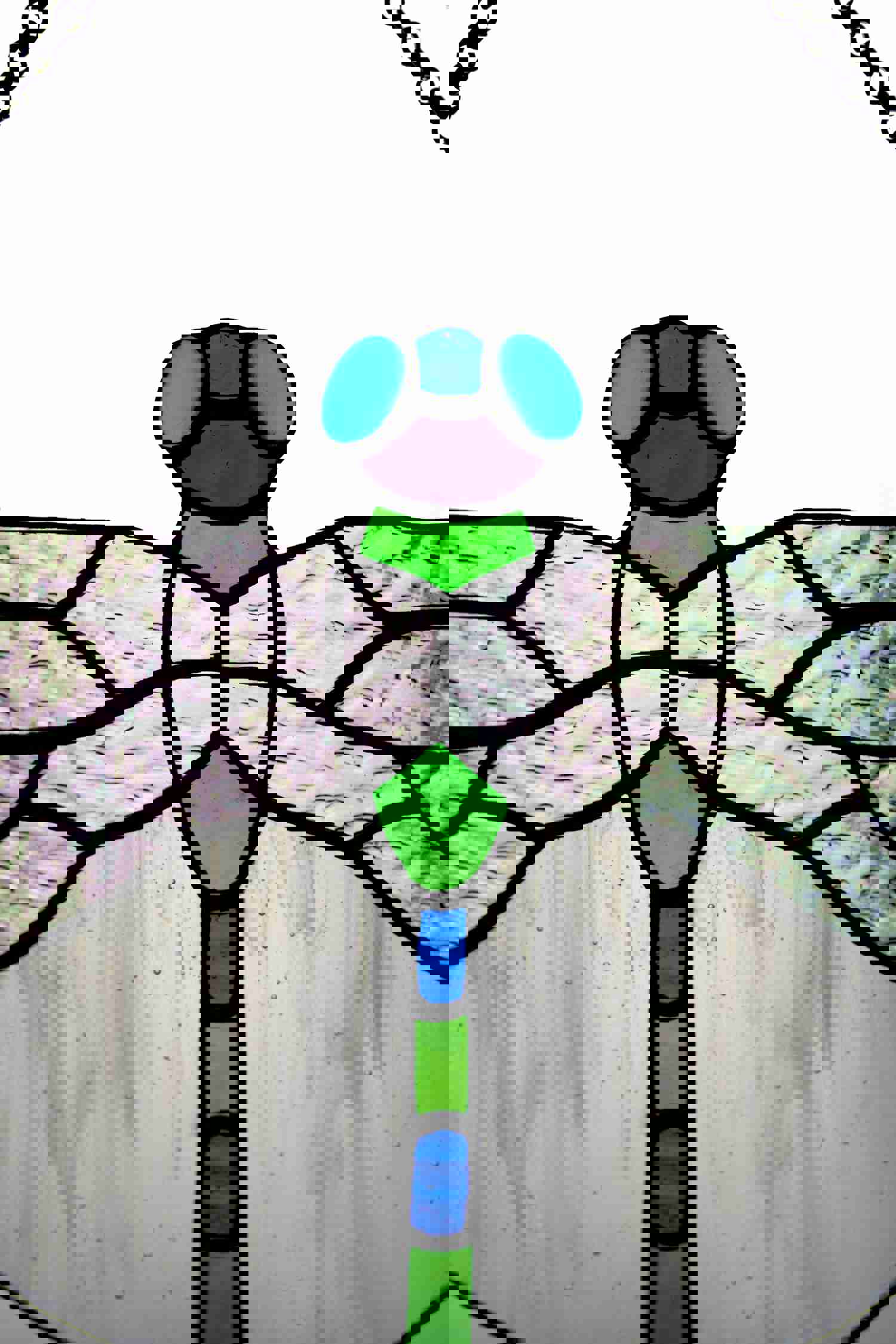 Handmade Stained Glass Dragonfly Suncatcher - Window Hanging Decor