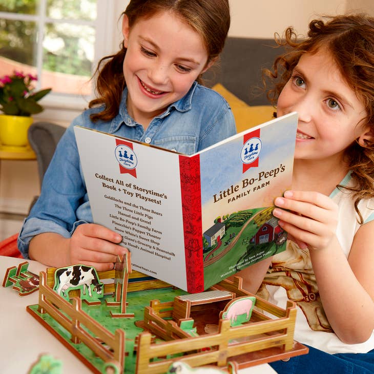 Little Bo Peeps Family Farm Book and Playset