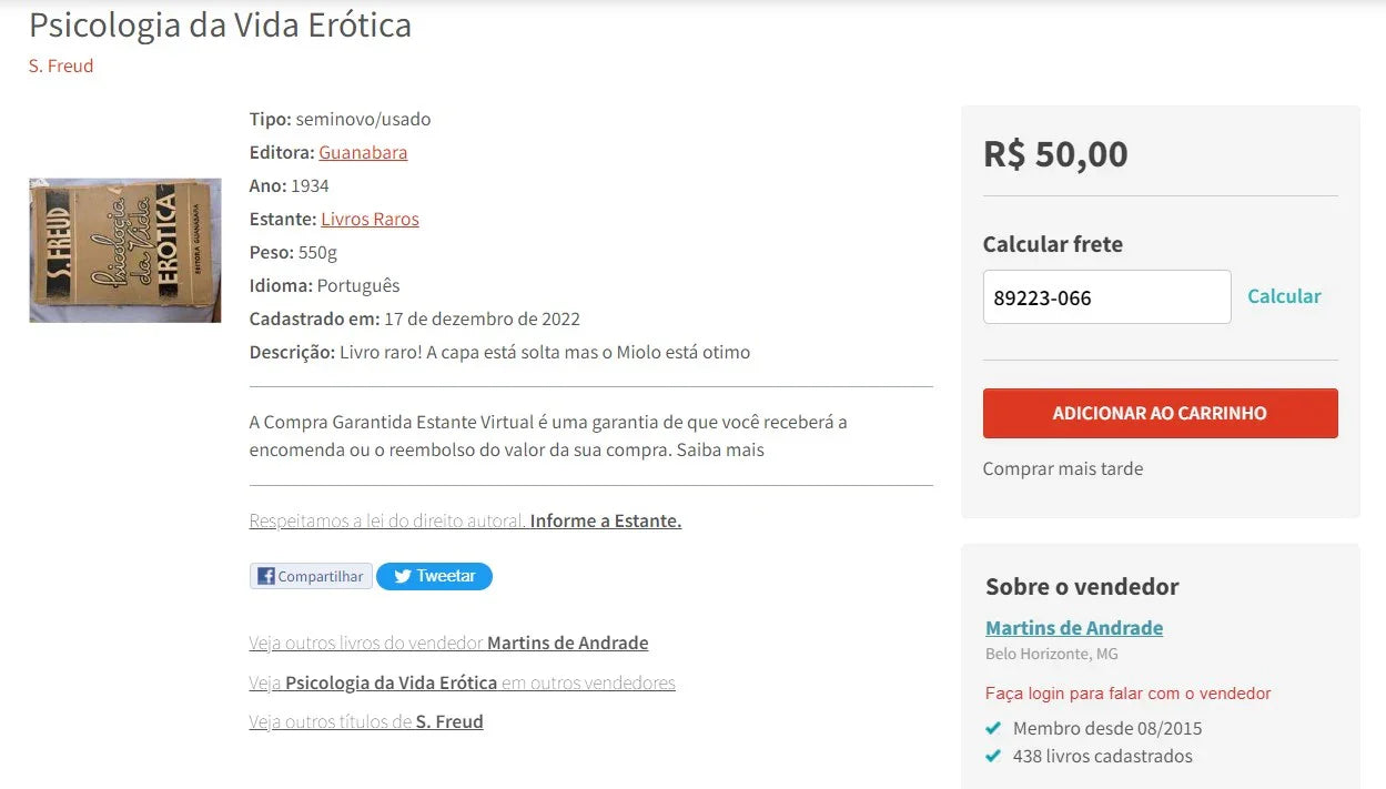 Kit of 8 Psychoanalysis Books from Brazil
