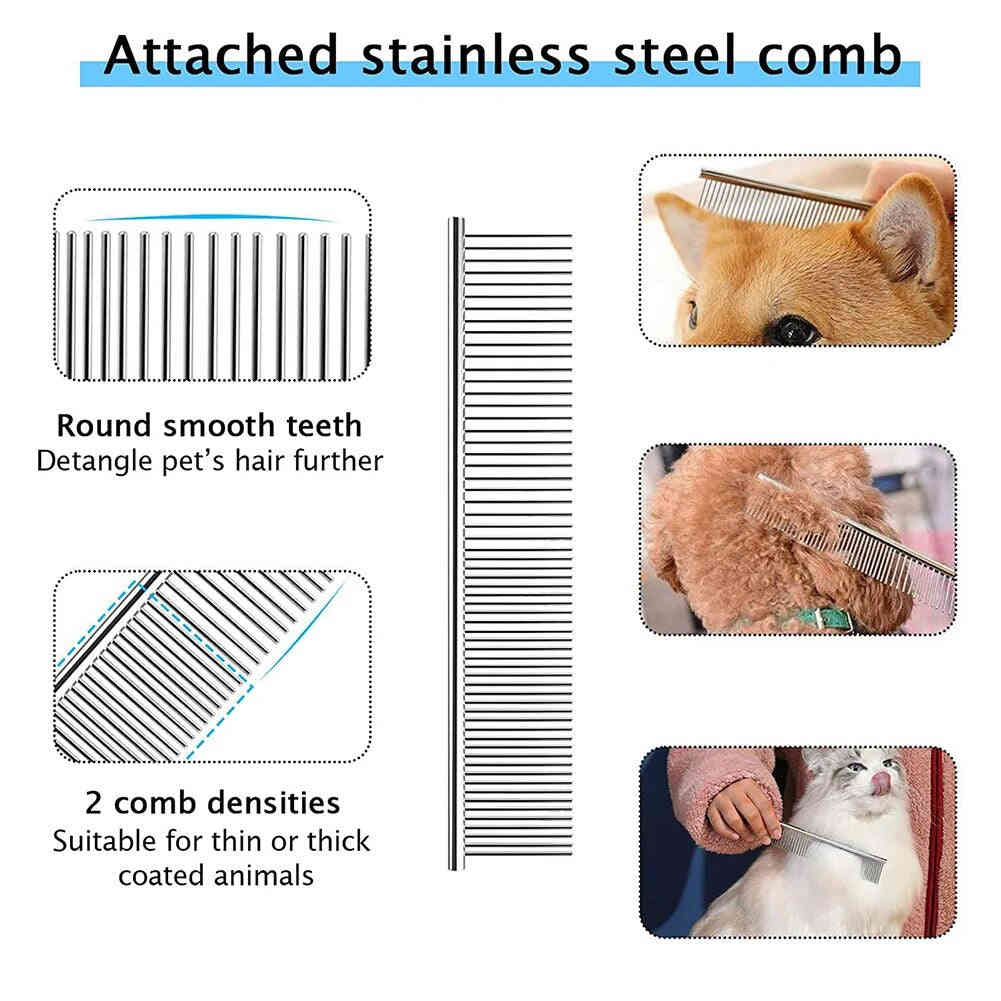 Multifunctional Pet Hair Removal Brush - Self-cleaning Comb for Dogs and Cats