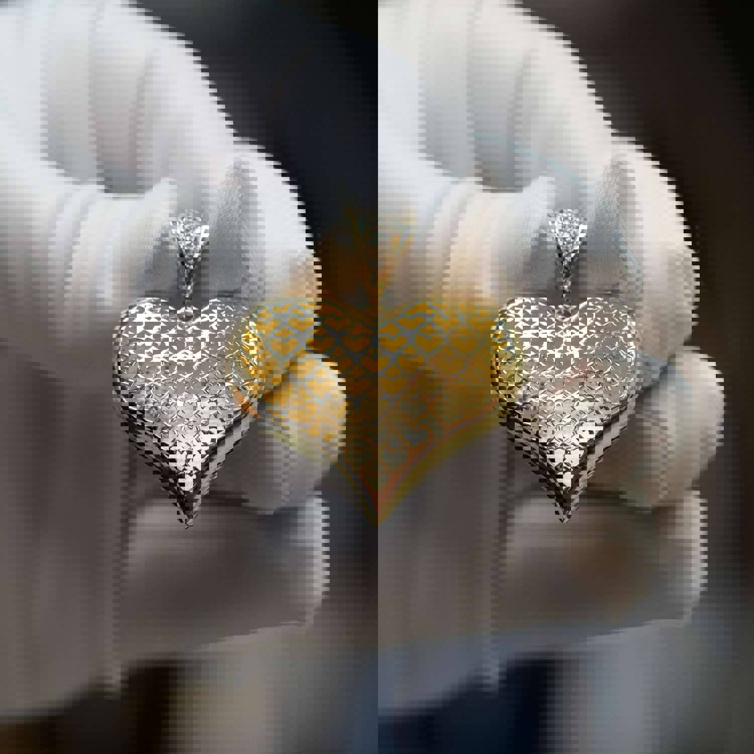 14Kt Heart Pendant with CZ - Elegant Jewelry for Any Occasion