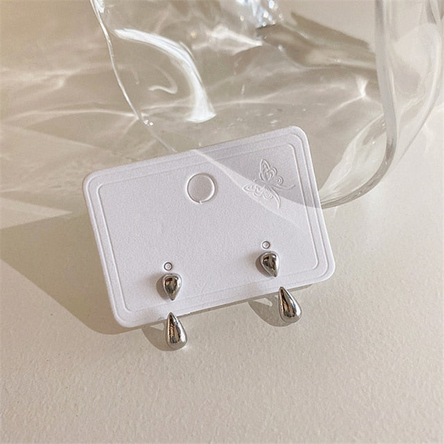 Acrylic Hoop Earrings for Women - Fashionable Retro Twist Stud Earrings