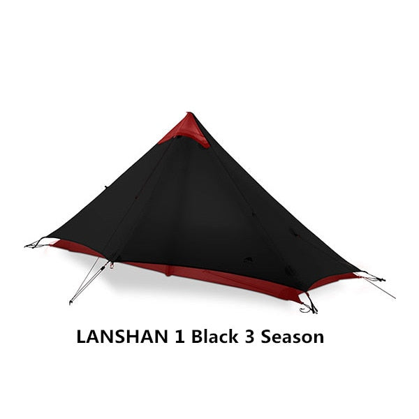 LanShan 2 3F UL GEAR Ultralight Camping Tent for 1-2 Persons, 3-4 Season, 15D Silnylon Rodless Design