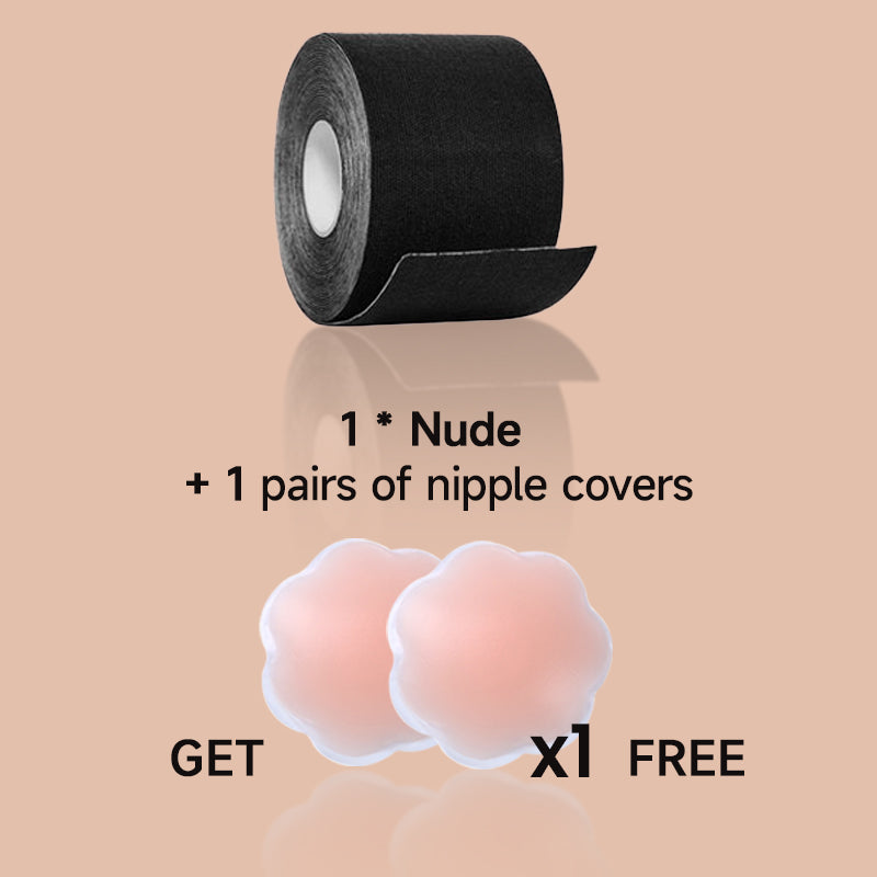 LauraCollection® Sticky Boob Tape - Buy 1 Get 2 Free (Black)