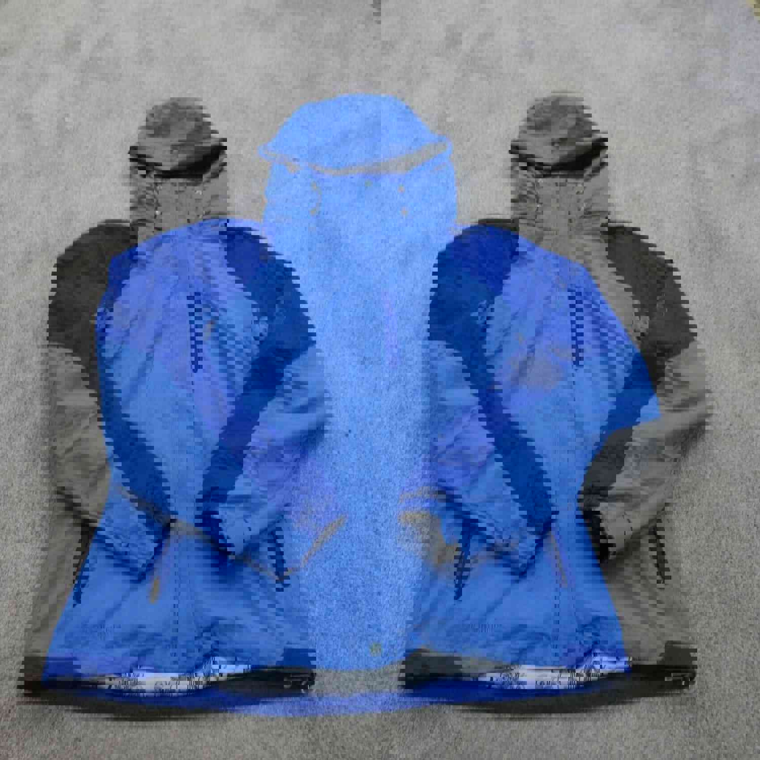 Columbia Women's Blue Long Sleeve Interchange Outdoors Parka Hooded Coat