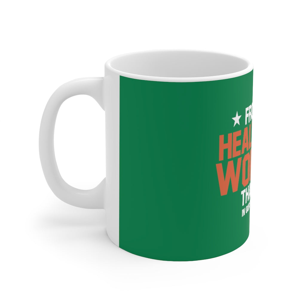 Frontline Healthcare Workers Version 2 Green Ceramic Mug 11oz