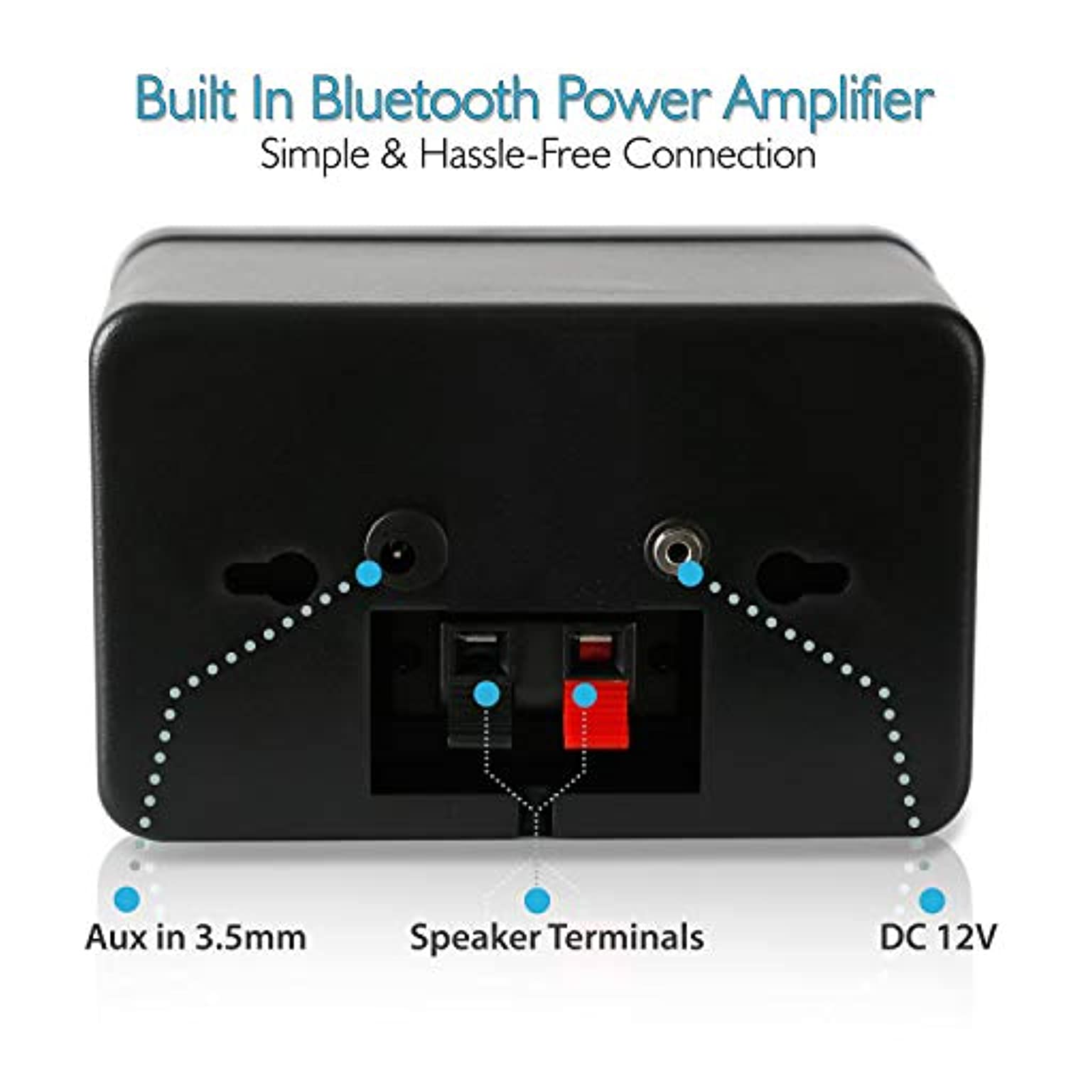 Pyle Outdoor Waterproof Wireless Bluetooth Speaker - 200W Dual Wall Mount System