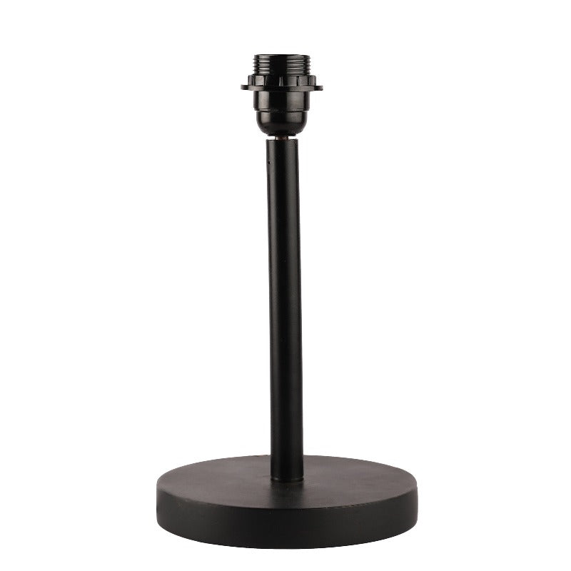 BTR CRAFTS Raven Black Metal Table Lamp with Premium Color Shade (Pack of 2)