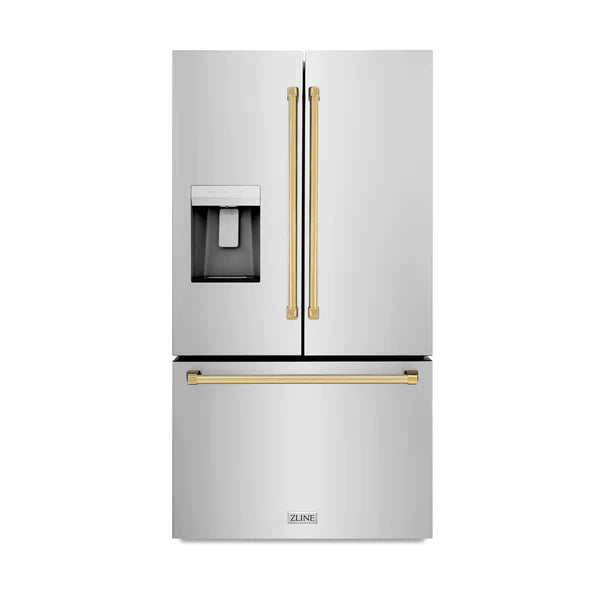ZLINE Autograph Edition 36 in. French Door Refrigerator with Dual Ice Maker