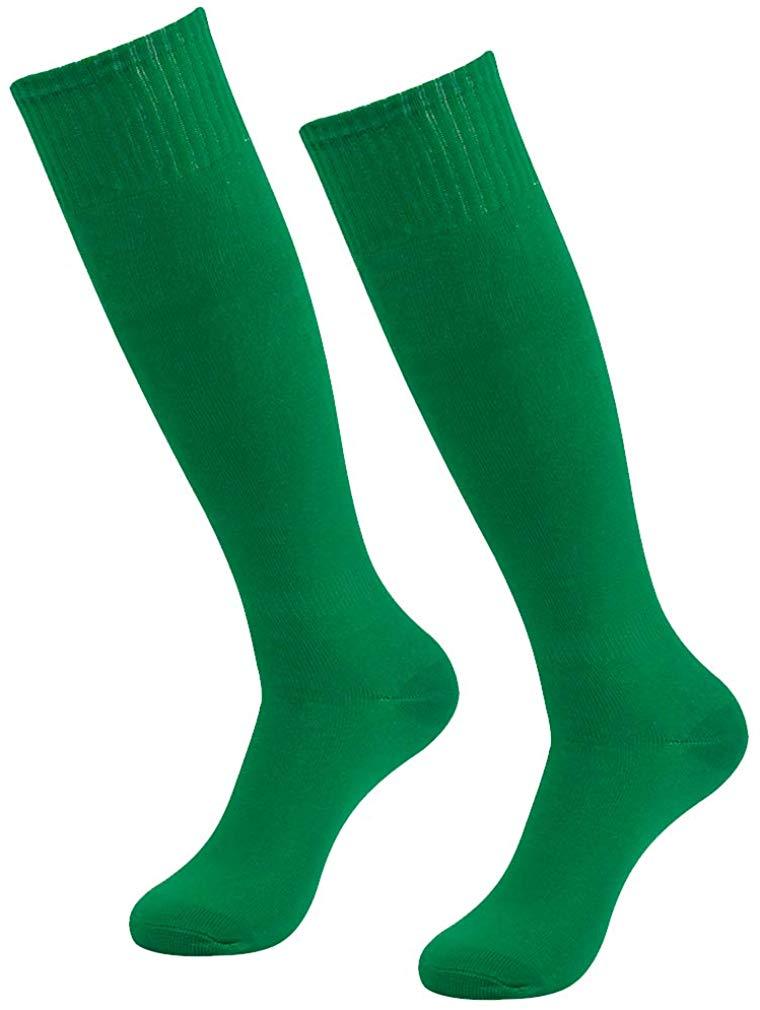 RTZAT Unisex Solid Knee High Soccer Socks - 2,6,12 Pairs Pack
