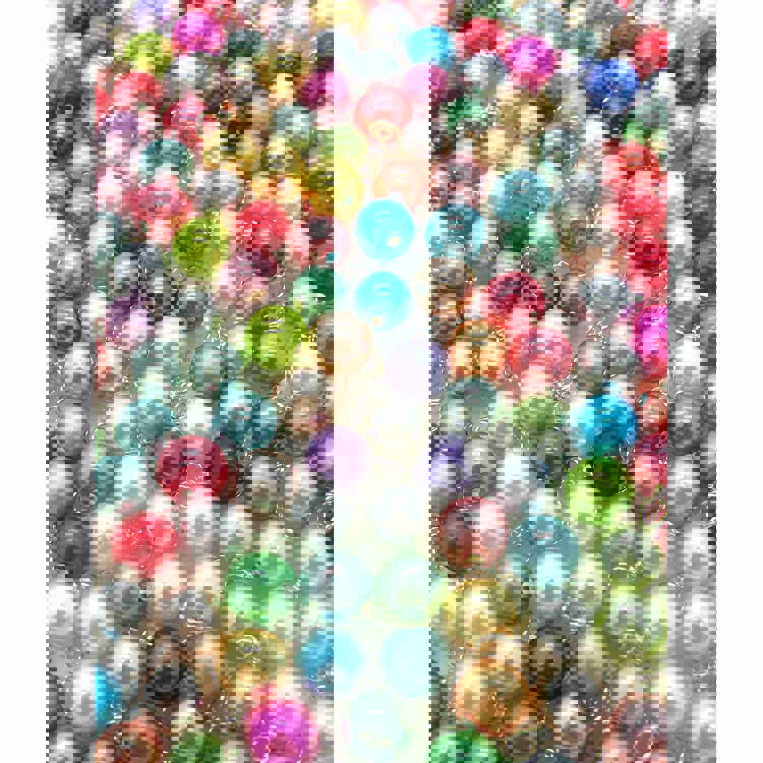 Small Bracelet Charms - 6mm Glass Pearl Bead Dangles for DIY Charm Bracelets