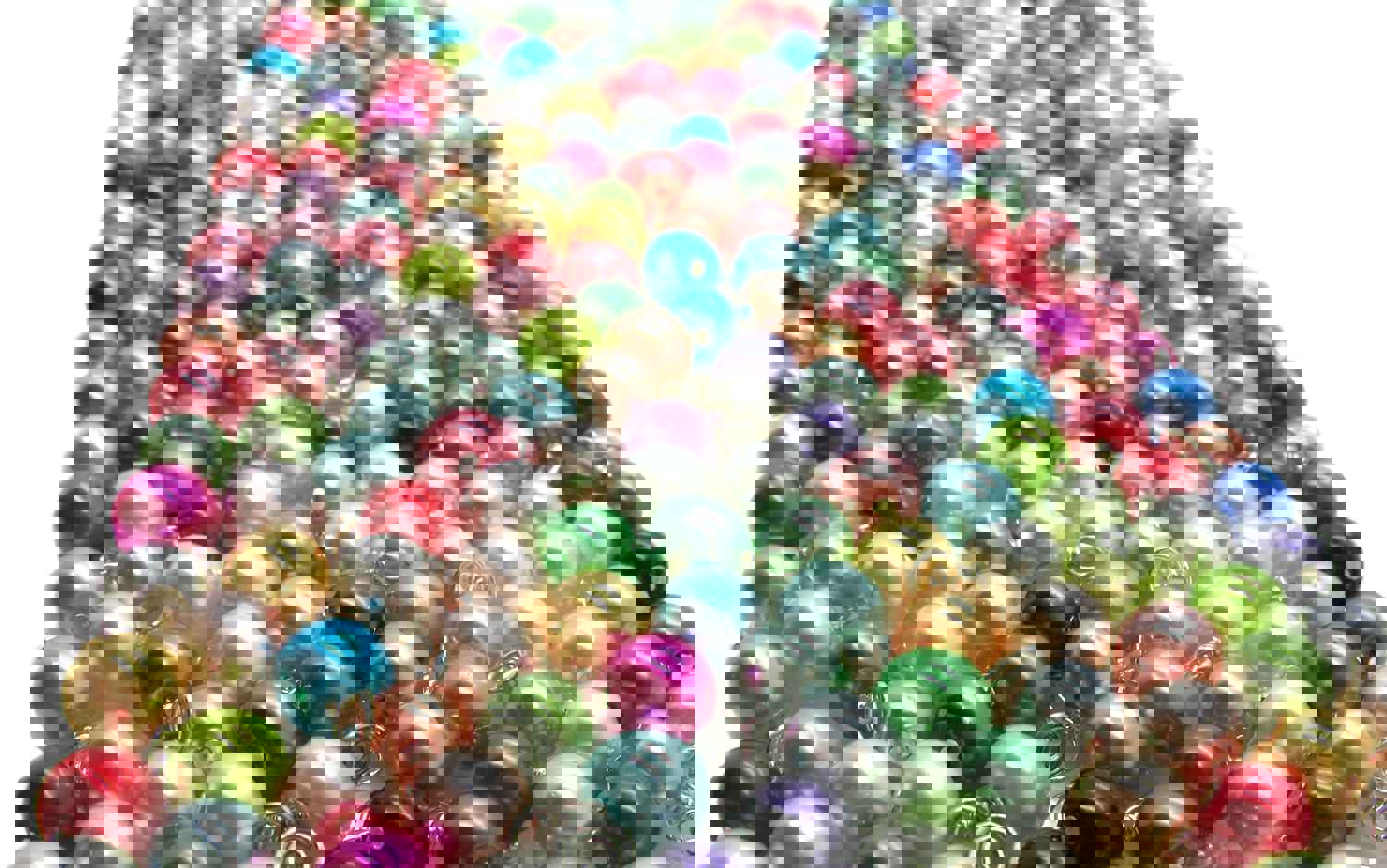 Small Bracelet Charms - 6mm Glass Pearl Bead Dangles for DIY Charm Bracelets