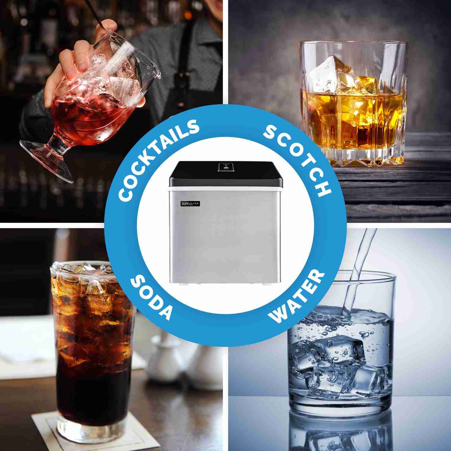 Luma Comfort Clear 28lbs. Portable Ice Maker - IM200SS
