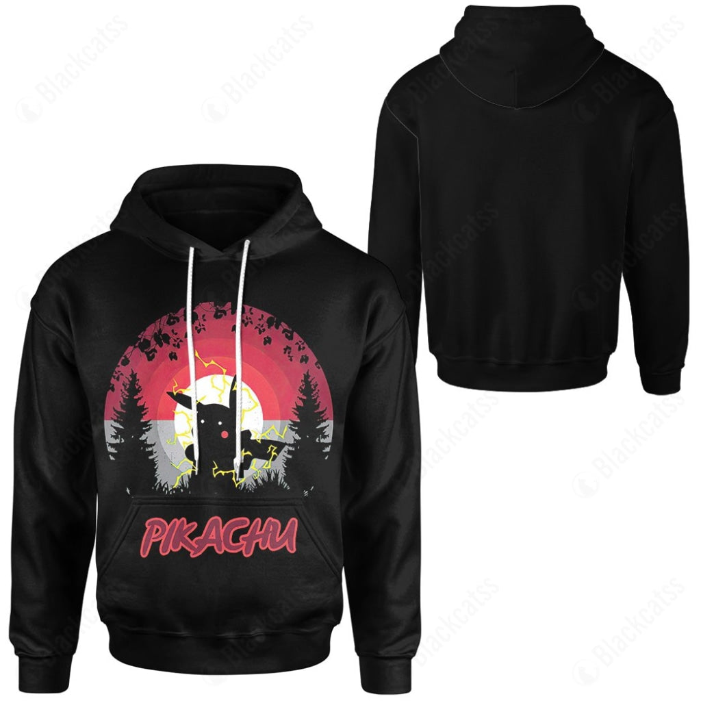PKM Pikachu Custom Hoodie - Lightweight & Comfortable Apparel