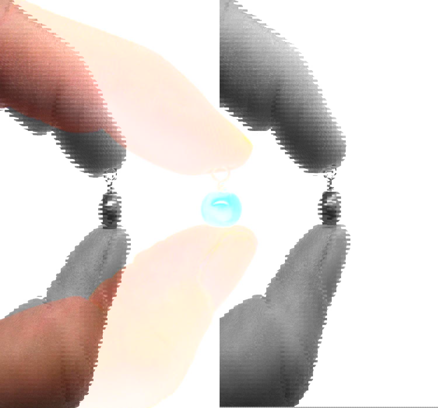 Small Bracelet Charms - 6mm Glass Pearl Bead Dangles for DIY Charm Bracelets