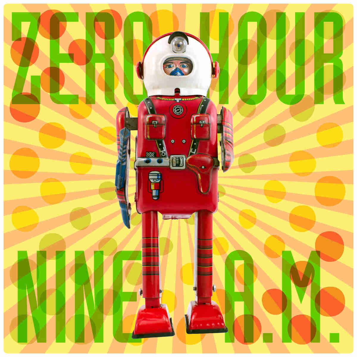 Zero Hour 9 AM Toy Astronaut Wall Decal - Vintage Spaceman Decor