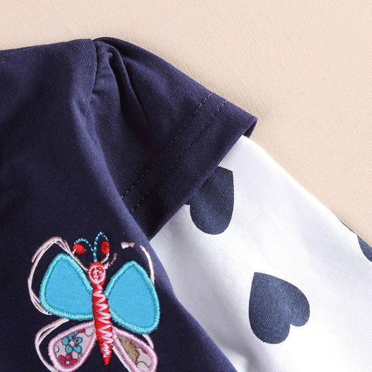 Children Girl T-Shirt - Fashion Nova Print Long Sleeve Casual Tee for Girls