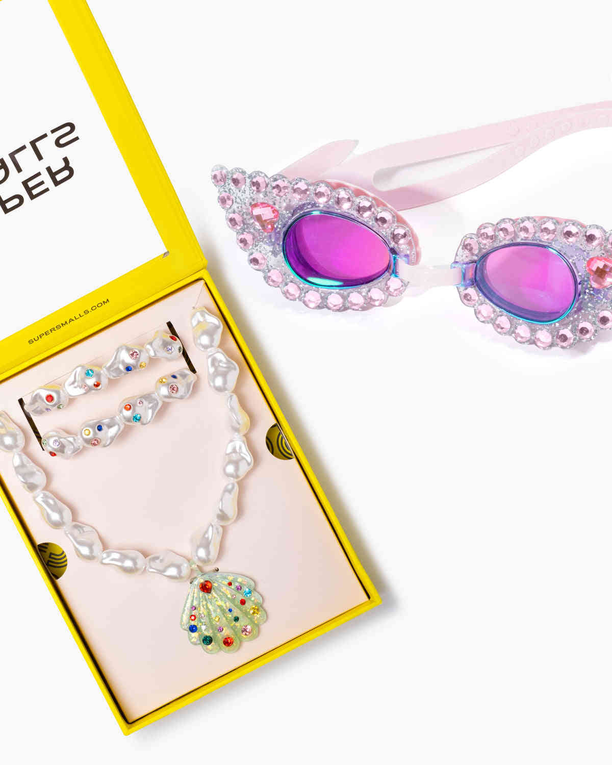 Mermaid Dreams Gift Set - Pink Splash Goggles & Pool Party Mega Set