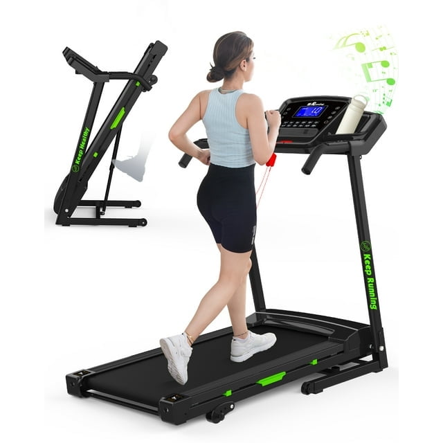 3.5HP 330 LBS Weight Foldable Incline Treadmill with Bluetooth/APP for Home Fitness