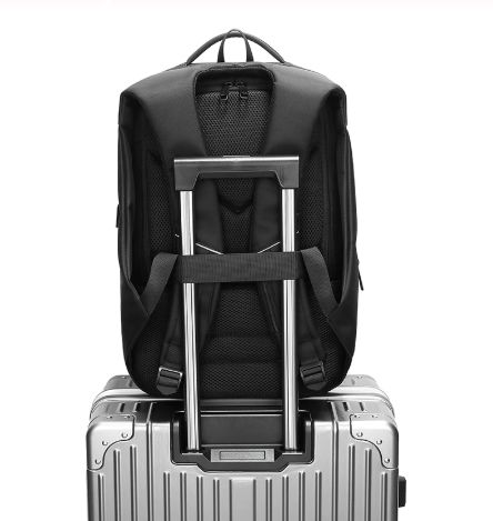 Men's Travel Backpack with Anti-Theft Design, Large Capacity, USB Charging & Waterproof