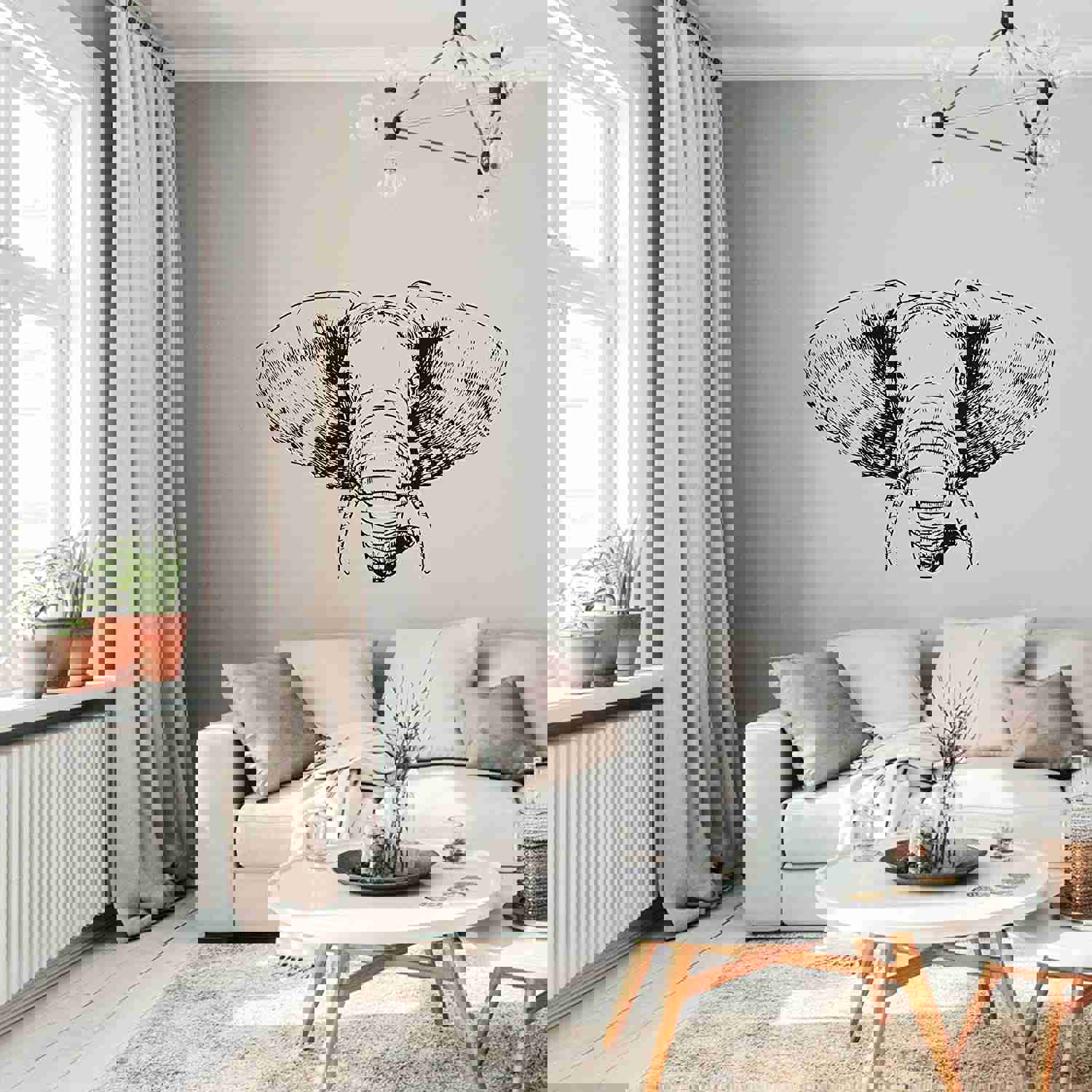 Animal Life Quote Vinyl Wall Sticker Decal - Elephant Elephants Animal Quote Animals Life Zoo Wild