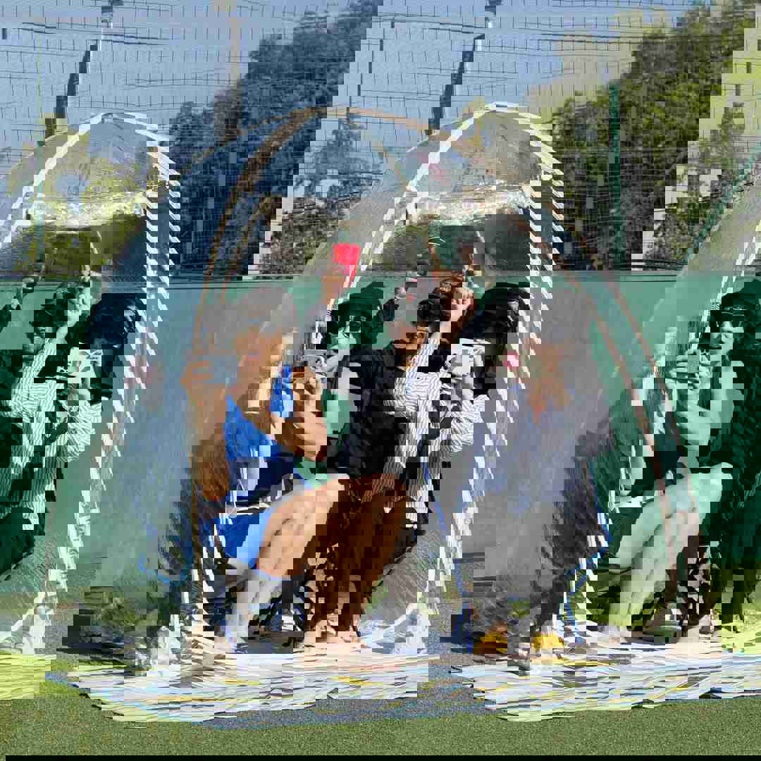 TopGold 4 Person Sports Tent - Portable Outdoor Shelter for Sports & Activities