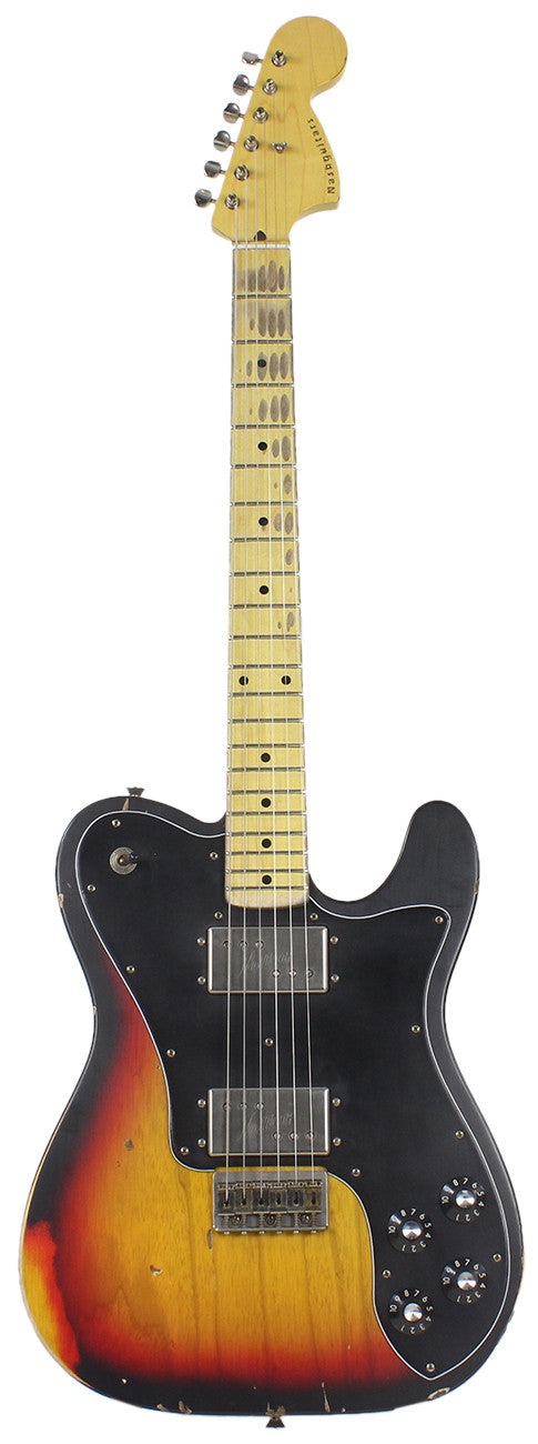 Nash T-72DLX Guitar, 3 Tone Sunburst, Medium Aging