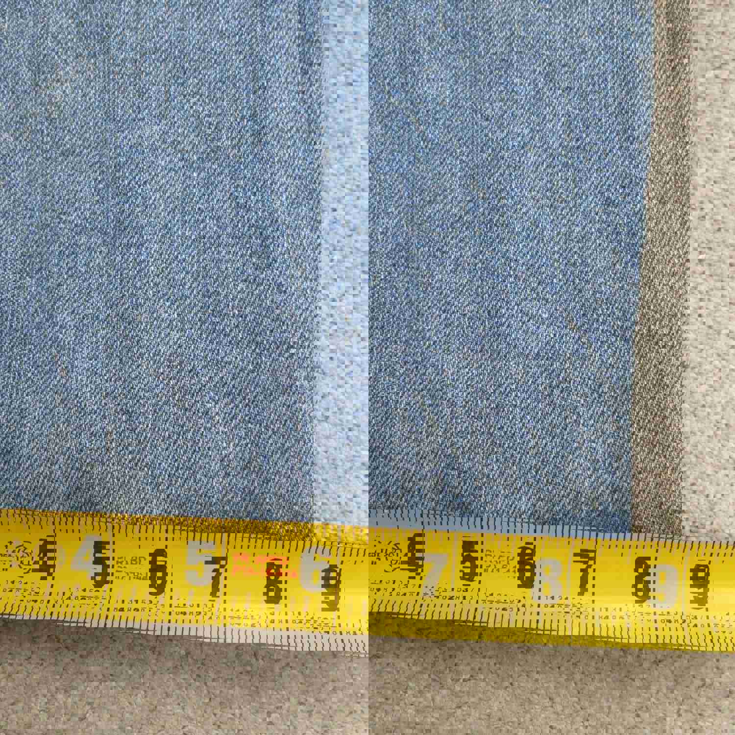 Wrangler Men's Blue Denim Straight Leg Jeans W44XL30