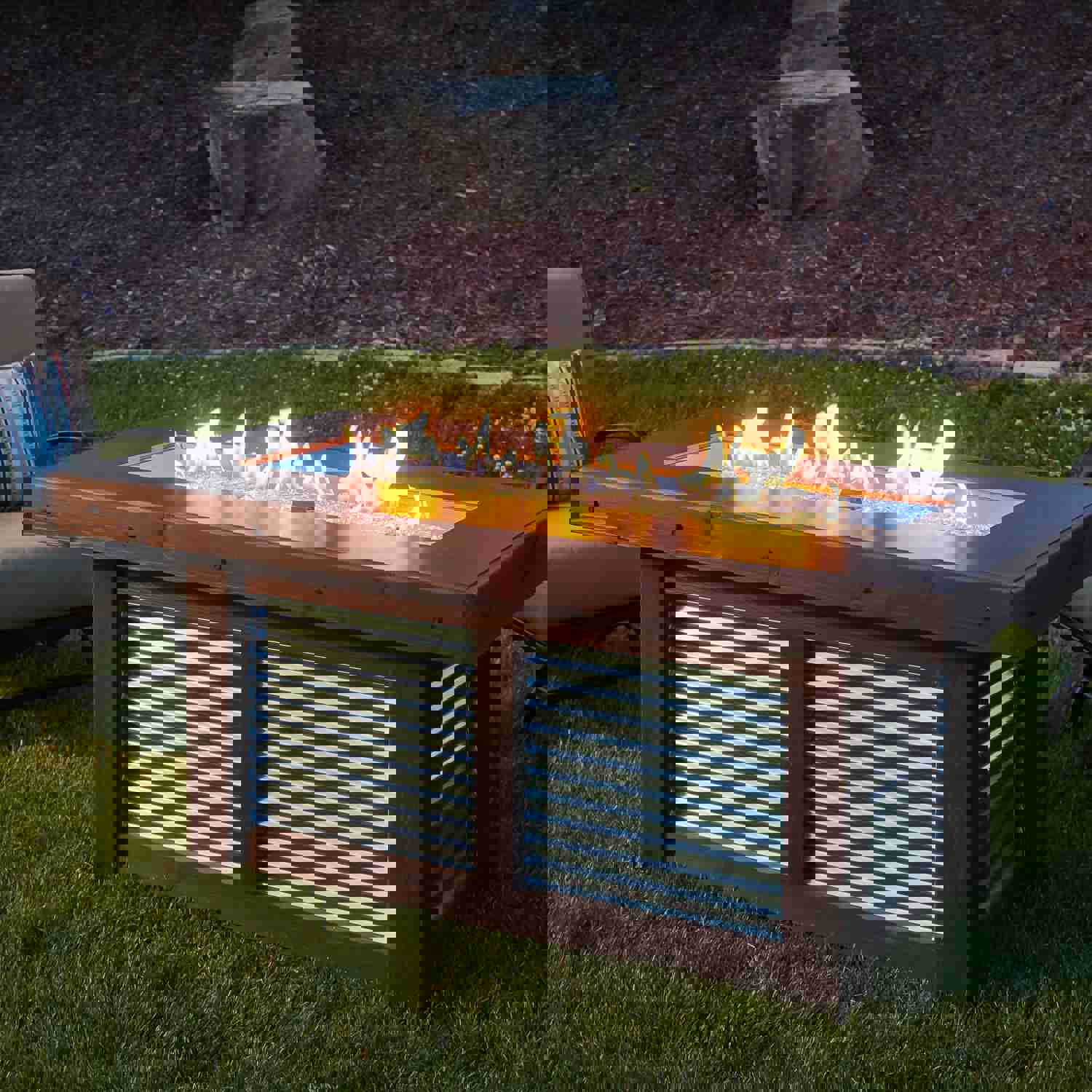 Denali Brew Linear Gas Fire Pit Table