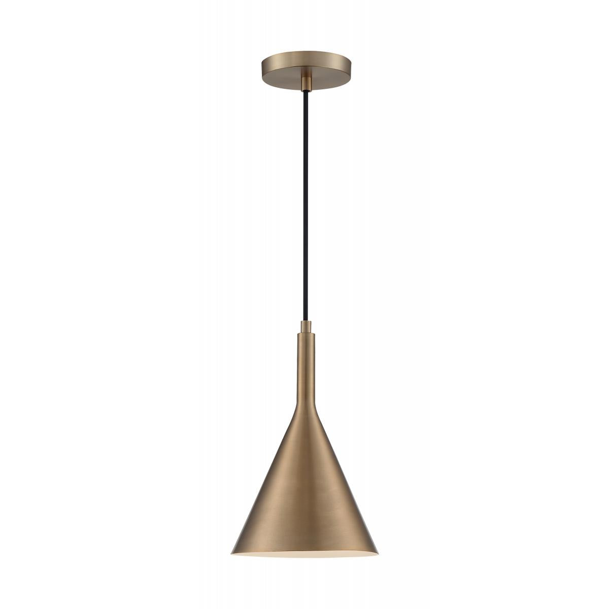 60-7117 LIGHTCAP 1LT SMALL PENDANT Lightcap - 1 Light Pendant with Burnished Brass Finish