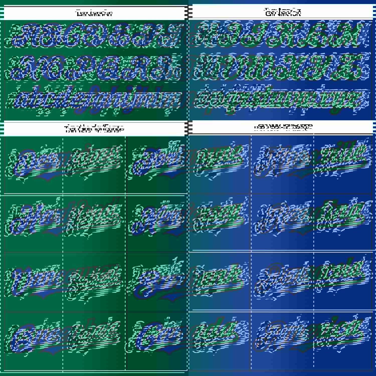 Custom Royal Kelly Green-Gray Authentic Gradient Fashion Baseball Jersey