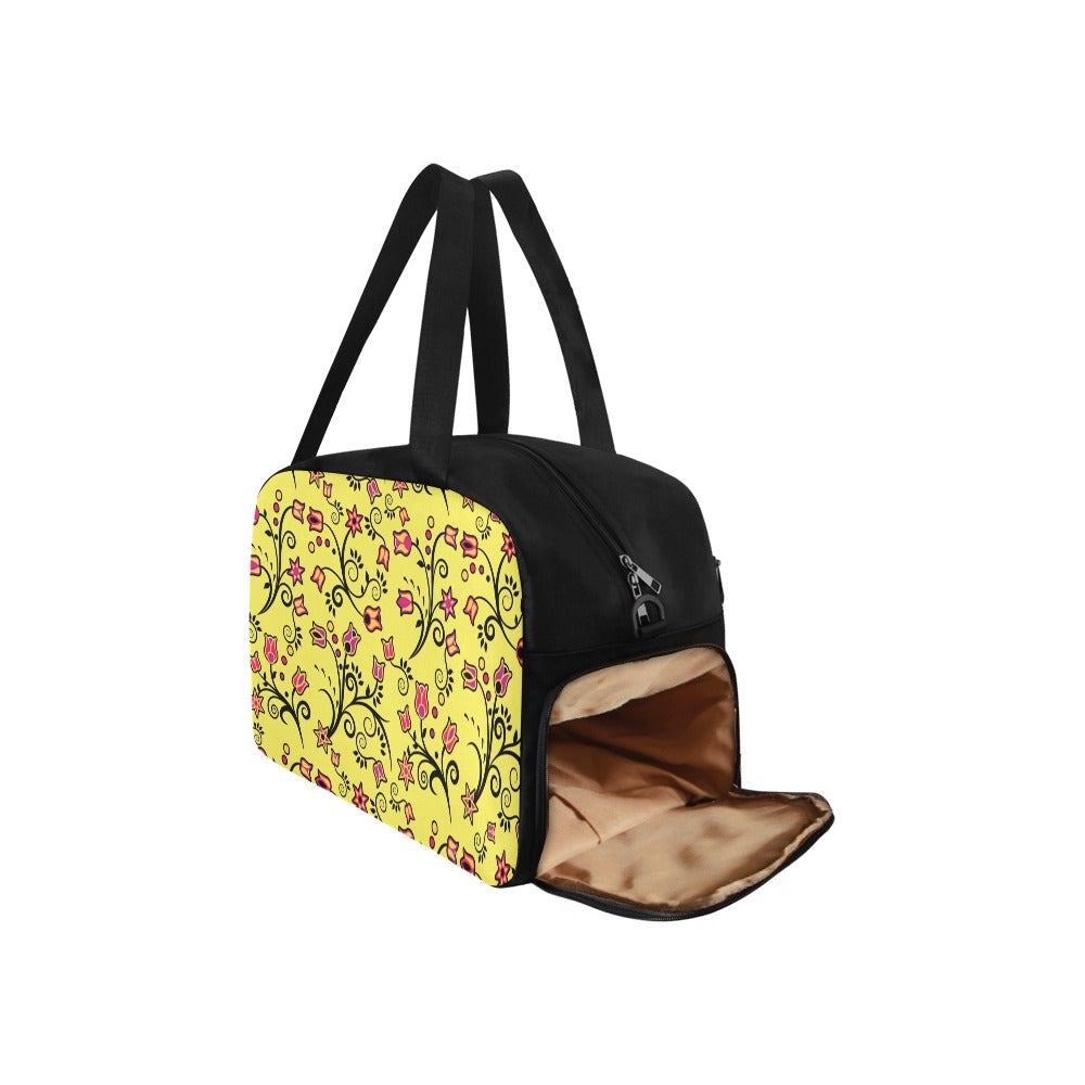 Key Lime Star Fitness Handbag - Durable & Water-Resistant