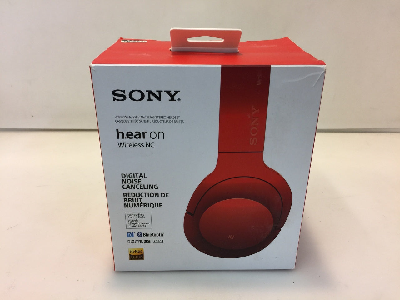 Sony MDR100ABN H.ear on Wireless Noise Cancelling Headphone - Red NOB