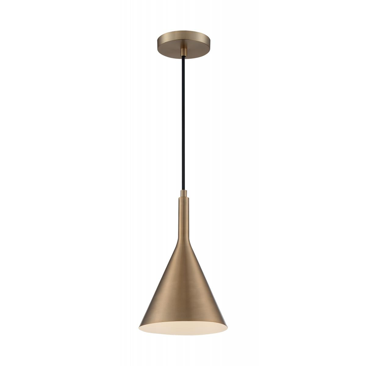 60-7117 LIGHTCAP 1LT SMALL PENDANT Lightcap - 1 Light Pendant with Burnished Brass Finish