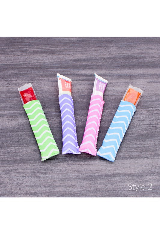 Freezer Pop Holders - 4 Pack Neoprene Covers for Frozen Treats