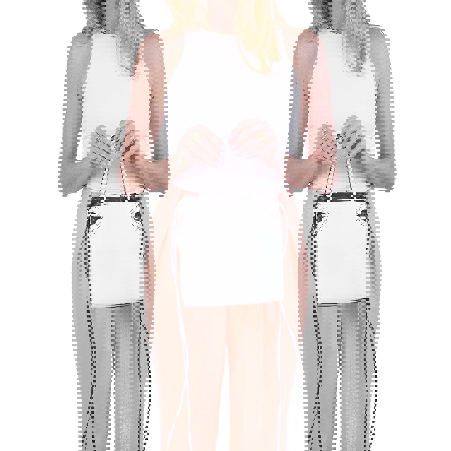 Heroine Tote - White/Black