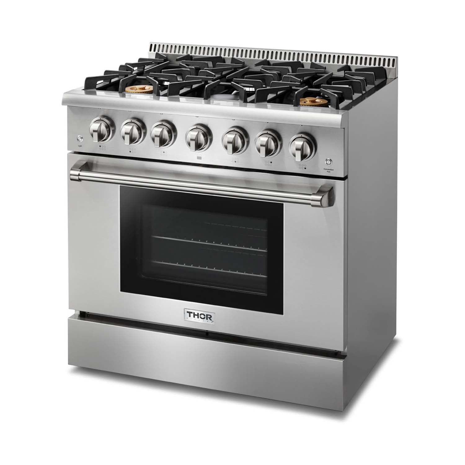 Thor Kitchen 4-Piece Pro Appliance Package - Stainless Steel Gas Range, Refrigerator, Dishwasher & Hood
