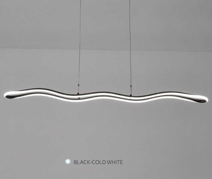 MIRODEMI® Original Waves LED Pendant Lamp - Modern 3-Color Switchable Light for Dining Room, Kitchen, Living Room