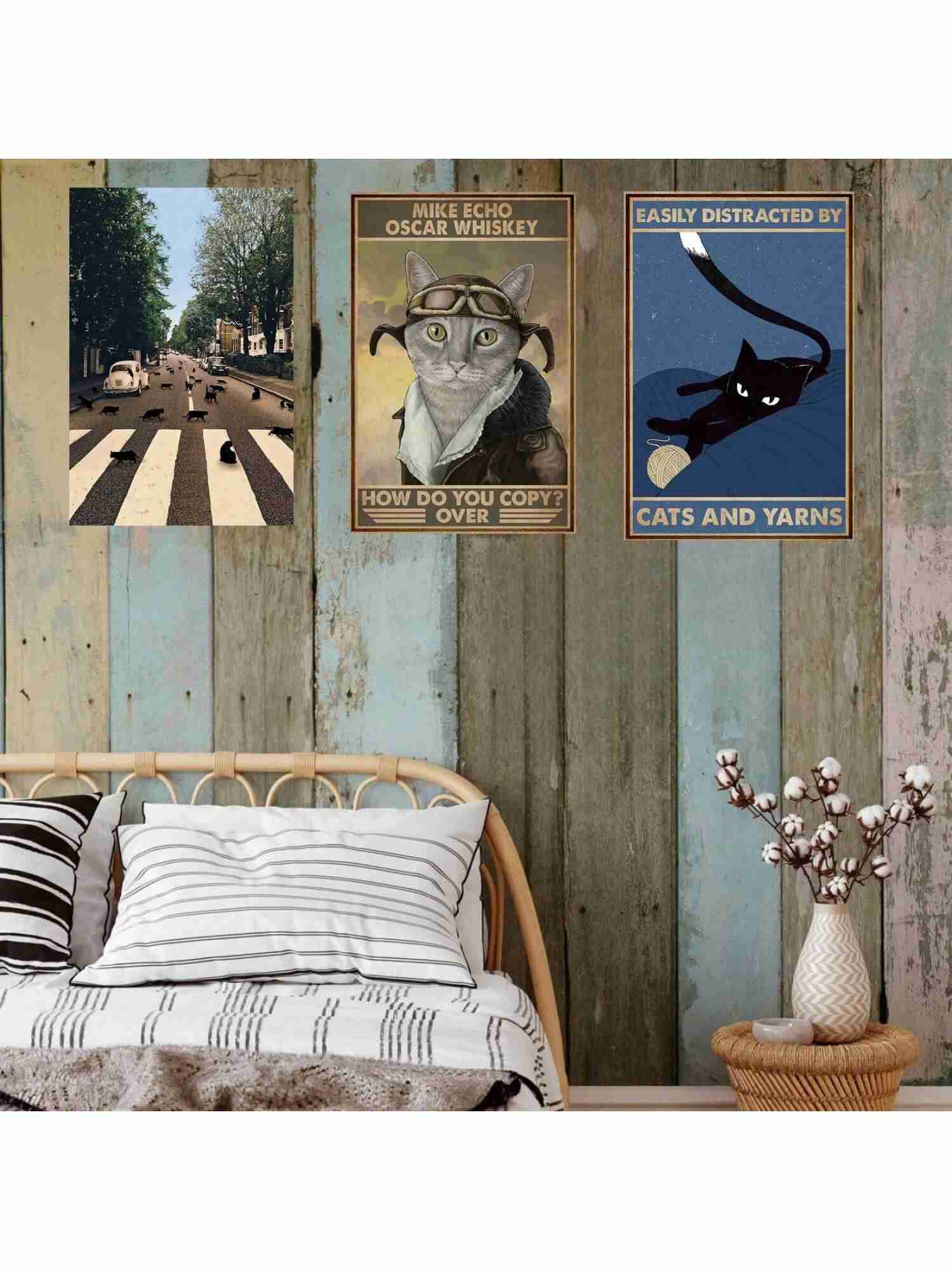 Vintage Tin Sign Metal Decor - Funny Wall Art for Home, Garden, Farmhouse, Garage