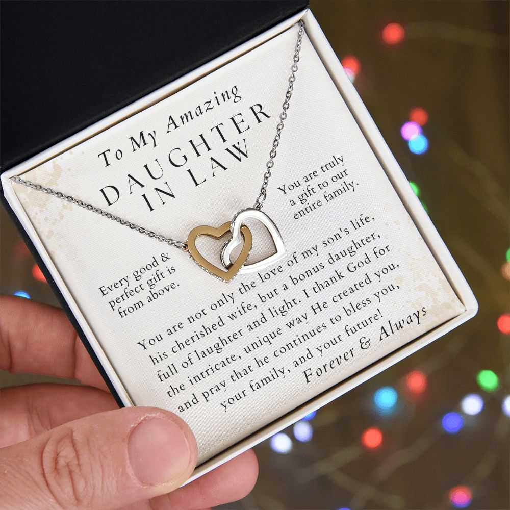Laughter and Light - Gift for Daughter in Law - From Mother in Law or Father in Law - Christmas Gifts, Wedding Present, Anniversary Gift