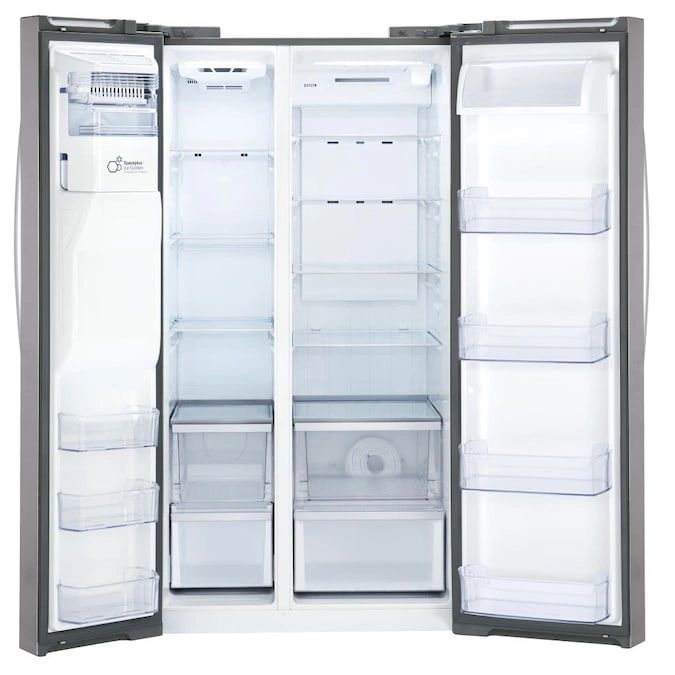 New Open Box LG 26.2 cu. ft. Side by Side Refrigerator with In-Door Ice Maker in Stainless Steel (Model: LSXS26326S)