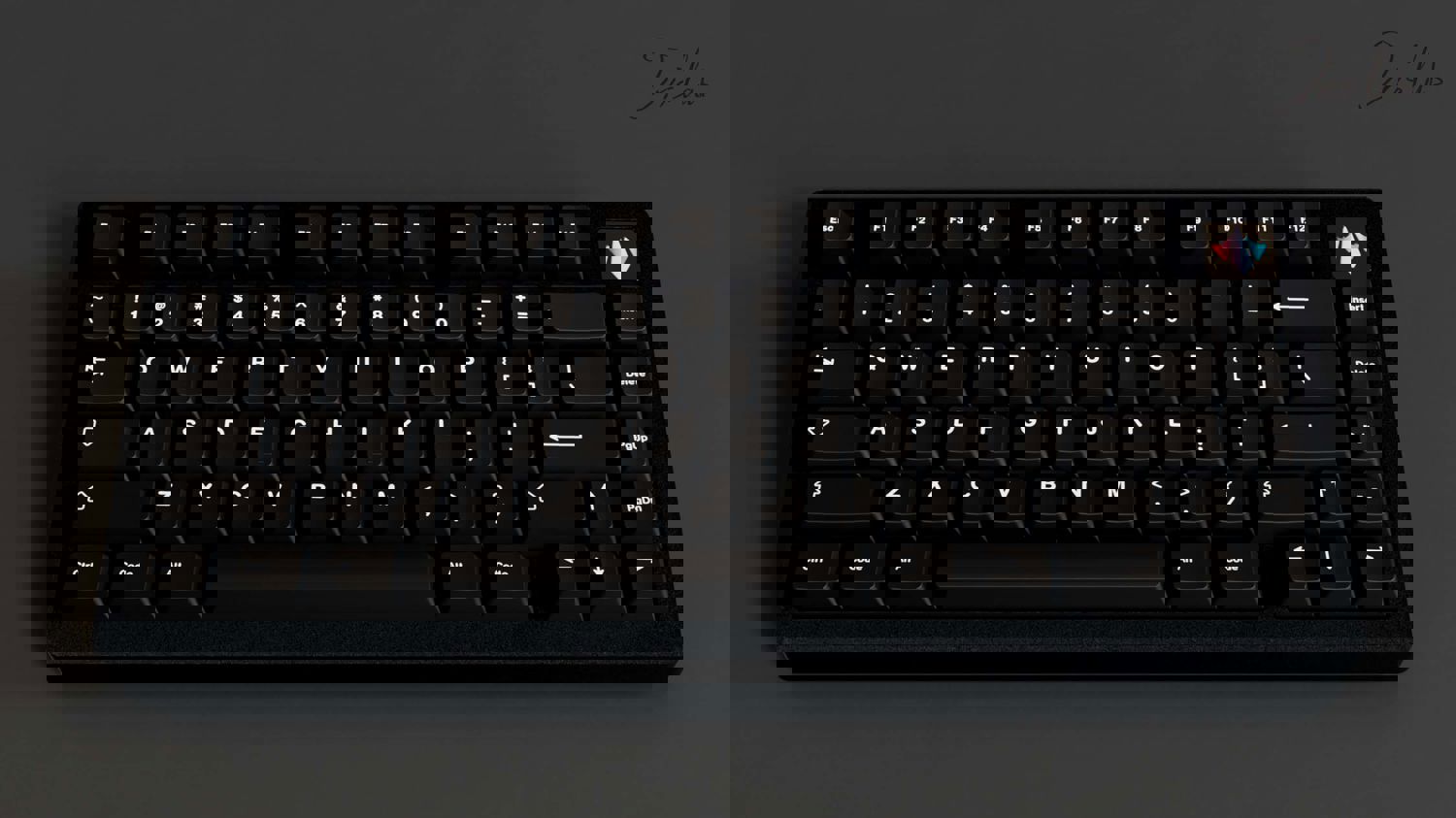 Jris75 PCB Gasket Mount Keyboard Kit - Black (Alu Weight)