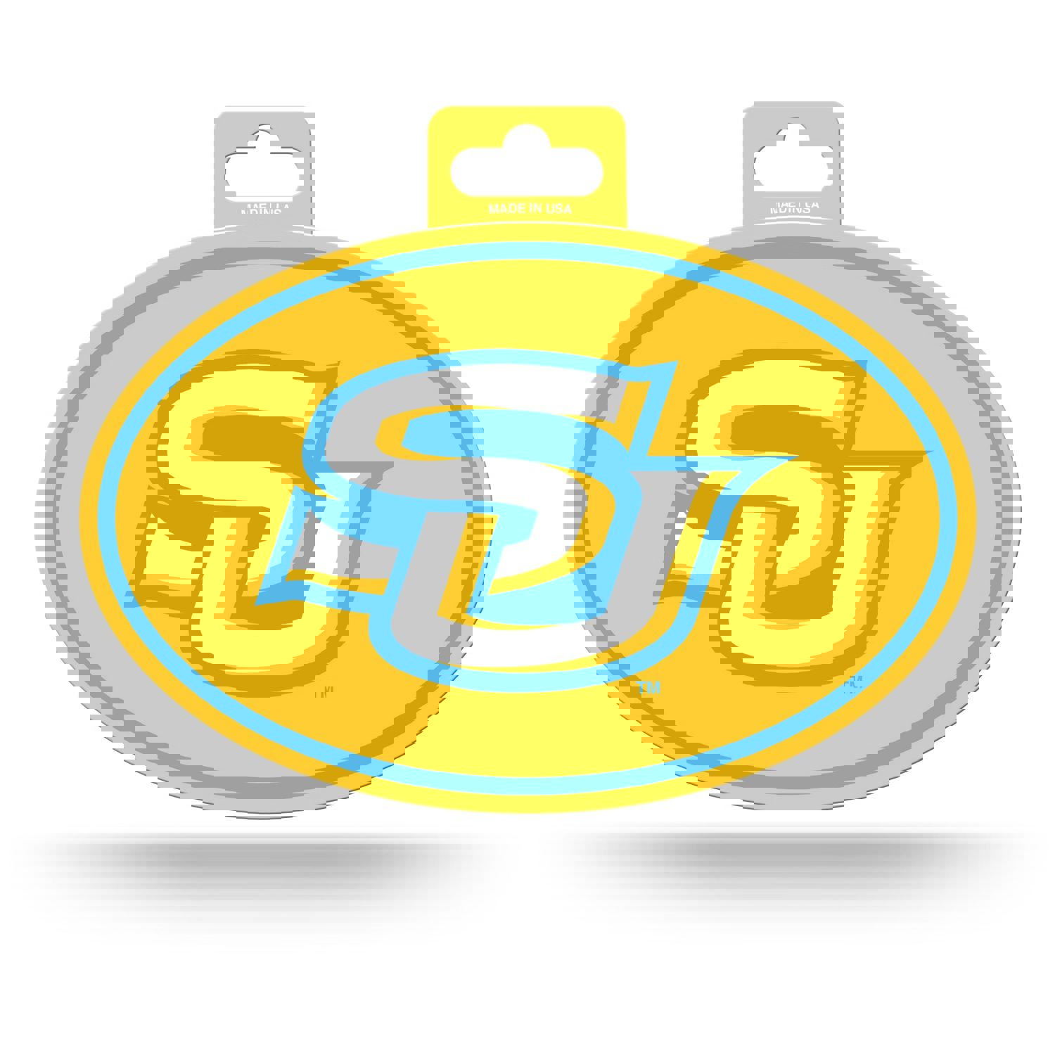 Southern Jaguars Oval Decal Full Color Sticker - 3.75 x 5.75 Inches - Officially Licensed
