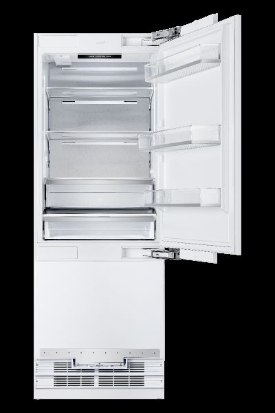Hallman 30 Built-In Refrigerator with Interior Filtered Water Dispenser and Bottom Freezer