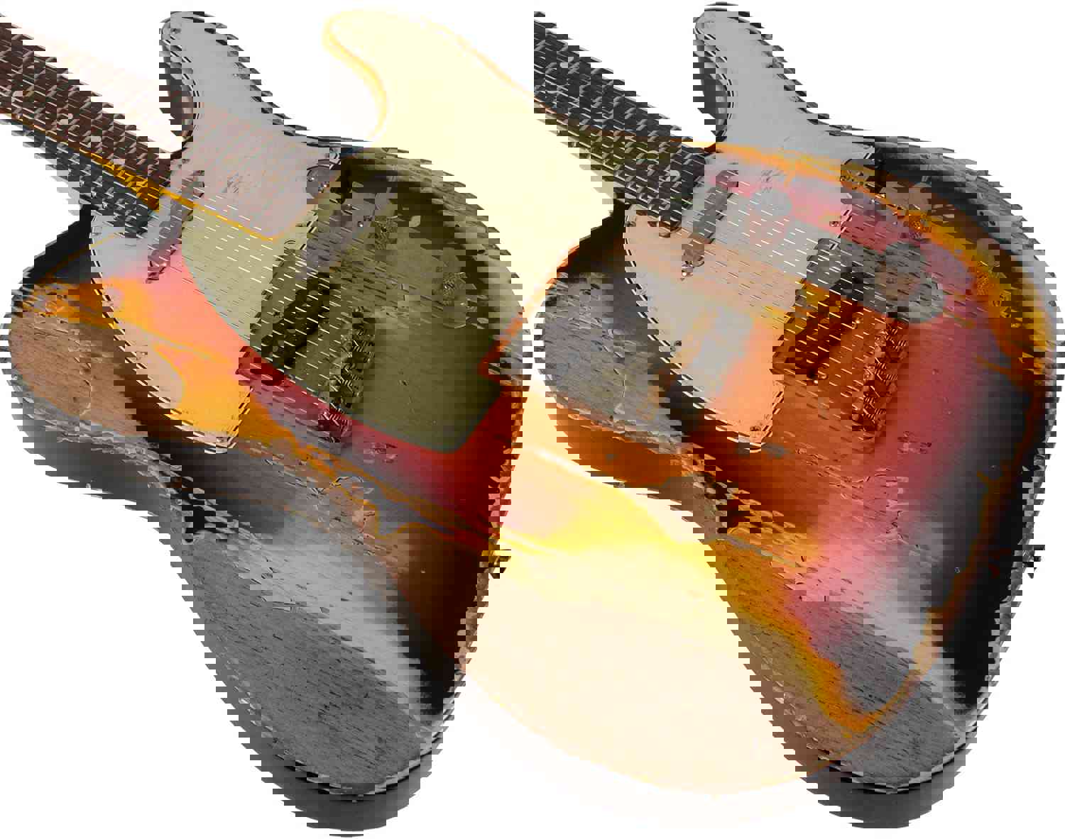 Nash T-63 Guitar, 3-Tone Sunburst, Extra Heavy Aging