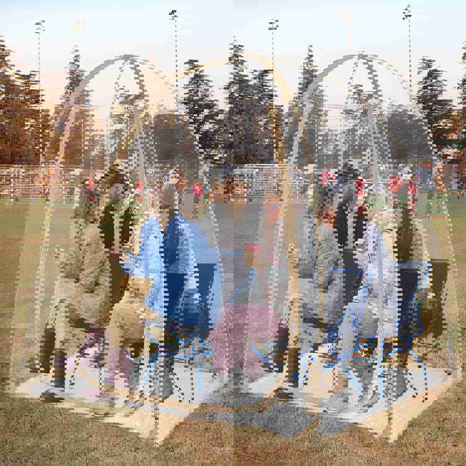 TopGold 4 Person Sports Tent - Portable Outdoor Shelter for Sports & Activities