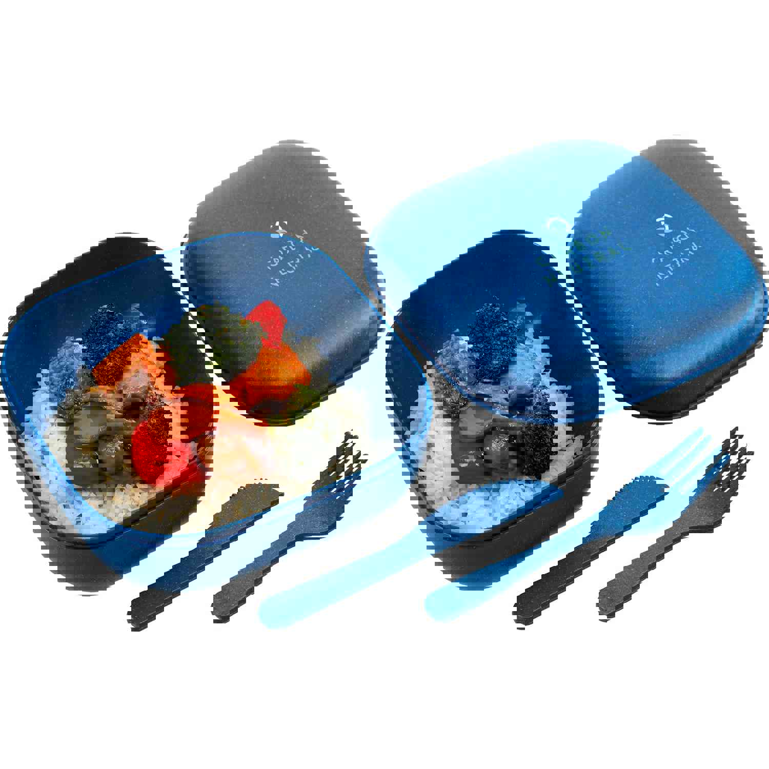 Eco-Friendly Wheat Straw Food Storage Container with Utensils