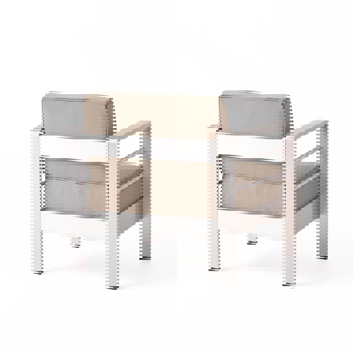 Outdoor Estate Collection with Fire Pit and Tempered Glass Top Dining Table - NH020703